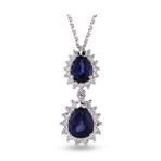 Harem Altın RTKL41 2.28 Ct Pırlanta Safir Altın Kolye