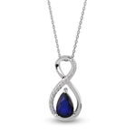 Harem Altın RTKL45 0.47 Ct Pırlanta Safir Altın Kolye