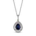Harem Altın RTKL51 0.97 CT Pırlanta Safir Kadın Kolye