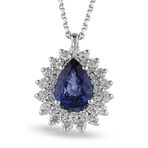 Harem Altın RTKL52 1.15 CT Pırlanta Safir Kolye
