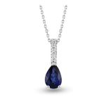 Harem Altın RTKL56 0.43 CT Pırlanta Safir Kadın Kolye