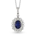 Harem Altın RTKL57 2.23 CT Pırlanta Safir Kolye