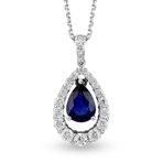 Harem Altın RTKL59 1.67 CT Pırlanta Safir Kolye