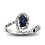 Harem Altın RTY11 0.73 Ct Pırlanta Safir Yüzük