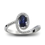 Harem Altın RTY11 0.73 Ct Pırlanta Safir Yüzük