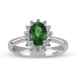 Harem Altın RTY28 0.96 Ct Pırlanta Zümrüt Yüzük