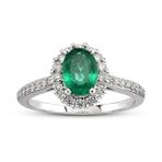Harem Altın RTY31 0.93 Ct Pırlanta Zümrüt Yüzük