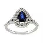 Harem Altın RTY37 Kadın 1.05 ct Pırlanta Safir Yüzük