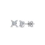 Harem Altın TKPE1 0.08 ct Tektaş Badem Tırnak Pırlanta Küpe
