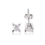 Harem Altın TKPE2 0.18 ct Tektaş Badem Tırnak Pırlanta Küpe