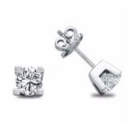 Harem Altın TKPE21 0.20 ct Takoz Tırnak Tektaş Pırlanta Küpe