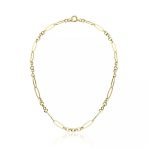 Harem ZKU102 Altın Oval Ataş Doçlu Zincir Kolye