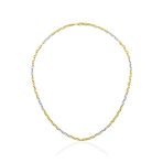 Harem ZKU105 Altın Oval Barlı Yeşil Beyaz Zincir Kolye