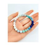 Haremi Ay Taşı - Akuamarin - Larimar -apatit - Lapis 8mm Unisex Bileklik PRA-8876052-458244