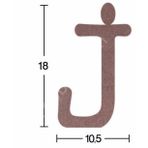Harf Ahşap Obje 18mm - J