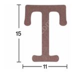 Harf Ahşap Obje 18mm - T