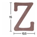 Harf Ahşap Obje 18mm - Z
