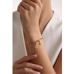 Harf Charm & Yıldız Charm Gurmet Portoro Bileklik