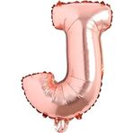Harf Rose Gold Folyo Balon 16 İnç 36 cm (J)