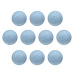 HARFINGTON 10 adet 16L Kumaş Kumaş Kaplı Düğme 10 mm 3/8 inç Plastik Şaft Yuvarlak Dikiş Kendin Yap Düğmeler El İşi Değiştirme Düğmesi Dikiş Giyim Takım Elbise Kabanlar Bluzlar Kazak, Açık Mavi