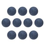 HARFINGTON 10 adet 18L Kumaş Kumaş Kaplı Düğme 11,5 mm 15/32 inç Plastik Şaft Yuvarlak Dikiş Kendin Yap Düğmeler El İşi Değiştirme Düğmesi Dikiş Giyim Takım Elbise Kabanlar Bluzlar Kazak, Orta Mavi