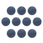 HARFINGTON 10 adet 20L Kumaş Kumaş Kaplı Düğme 12,5 mm 1/2 inç Plastik Şaft Yuvarlak Dikiş Kendin Yap Düğmeler El İşi Değiştirme Düğmesi Dikiş Giyim Takım Elbise Kabanlar Bluzlar Kazak, Orta Mavi