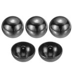 HARFINGTON 5 adet 36L Metal Yuvarlak Düz Dikiş Düğmeleri 23 mm 7/8 "Tek Delikli El İşi Yedek Düğme Erkek Kadın Takım Elbise Yün Kaban Gömlek Pantolon Dikiş El Sanatları, Siyah