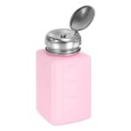HARFINGTON Solvent Alkol Dispenseri 200ml (7.5 oz) Aşağı itin Sıvı Dağıtıcı Pompa Şişesi, Sızdırmazlık Paslanmaz Çelik Kapaklı Aseton Temizleyici Cila Sökücü, Pembe