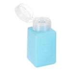 HARFINGTON Solvent Alkol Dispenseri 200ml (7.5 oz) Pres Tipi ESD Güvenli Sıçrama Önleyici Sıvı Dispenser Pompası, Alkol, Oje ve Makyaj Temizleyici, Mavi için Sızdırmazlık Plastik Kapaklı