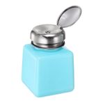 HARFINGTON Solvent Alkol Dispenserleri 100ml (3.4 oz) Aşağı İtmeli Sıvı Dağıtıcı Pompa Şişesi, Aseton Temizleyici Cila Sökücü, Mavi