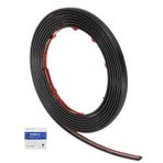 HARFINGTON Soyma ve Yapışma Kalıplama Trim 3 m x 0,3 cm Esnek Duvar Süsü Kendinden Yapışkanlı PVC Duvar Köşe Boşluğu Duvar Tavan Zemin Dolabı Fayans Kenar Ayna Çerçevesi için Sızdırmazlık Süslemesi,