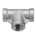 HARFINGTON Tee Boru Bağlantısı (1/4 "x 1/4" x 1/4") NPT Dişi 304 Paslanmaz Çelik t Şekilli Endüstriyel Bağlantı için 3 Yollu T-Konnektör Su Hava Gaz Yağı Yakıt