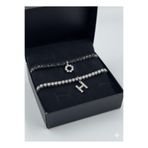 Harfli Su Yolu Sevgili Bilekliği Zirkon Taşlı Bileklik Unisex 14 + Uzatma Mevcuttur TYC2C86D2C194FF53D7634C00