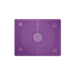 Hari Darshan Çok Amaçlı Mor Renk Slikon Hamur Açma Matı 50X40 cm