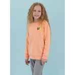 Haribo Somon Kız Çocuk Bisiklet Yaka Sweatshirt, Somon, 7-8 Yaş