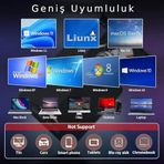 Harici CD DVD Rom Yazıcı Okuyucu USB 3.0 Hub Çoğaltıcı Tf Sd Kart Okuyucu 7in1