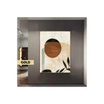 Harika bir ev |Bohem Soyut Güneş Makro Model |Çerçeveli Temperli Cam Tablo Tekli Dikey,Gold 30 x 40