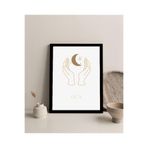 Harika bir ev Çerçevesiz Çerçeve Görünümlü Mdf Tablo (Dua) |Çtkmdf,Kırmızı 20 x 30