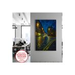 Harika bir ev Kanvas-Duvar-Salon Tablosu Yağlı Boya Arnavut Kaldırımı 3 | Dikey Çerçevesiz Kanvas Tablo,Çok Renkli 40 x 60