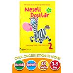 Harika Çocuk Yayınları 3 4 5 Yaş Etkinlik Kitabı Neşeli Dostlar Sarı Kitap No: 2