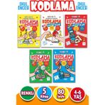 Harika Çocuk Yayınları 4 - 6 Yaş Eğlenceli Kodlama Etkinlikleri Seti 5 Kitap Kollektif Yazarlı Okul Öncesi Eğitici Kitaplar