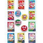 Harika Çocuk Yayınları PYD20220081 4-5-6 Yaş 10 Kitap Matematik&Çizgi Çalışması Seti