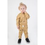 Harika Kids Erkek Bebek Çocuk İki İplik Kumaş Orta Kalınlık Örme Basic Alt Üst Eşofman Takımı - Sarı - 6 Ay