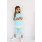 Harika Kids Kız Çocuk Ayıcık Oyuncaklı Kaprili Yazlık Basic Takım 2-5 Yaş - Turkuaz - 3 Yaş