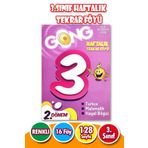 Harika Kitap 3.sınıf 2.dönem Haftalık Tekrar Föyü Tatil Kitabı - 16 Fasikül - Matematik - Türkçe - Hayat Bilgisi