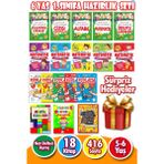 Harika Kitap 6 Yaş 1. Sınıfa Hazırlık Seti - Ciltsiz 400 Sayfa Çizgi Çalışmaları ve Matematik Kodlama Seti