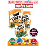 Harika Kitap Fun & Learn 2. Sınıf İngilizce Eğitim Seti 250 Sayfa 3 Kitap MEB Müfredatına Uygun