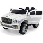 Harika Peluş Akülü Araba 12V Uzaktan Kumanda Boss Gt Müzikli ve Bluetooth - Beyaz