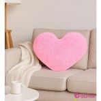 Harika Peluş Dekoratif Kalp Minder Yastık Kırlent Ithal Toscano - 45 x 45 cm - Pembe