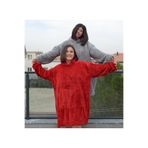 HARİKA PELUŞ FABRİKASI Pabtex Welsoft Peluş Polar Giyilebilir Battaniye Pijama KIRMIZI